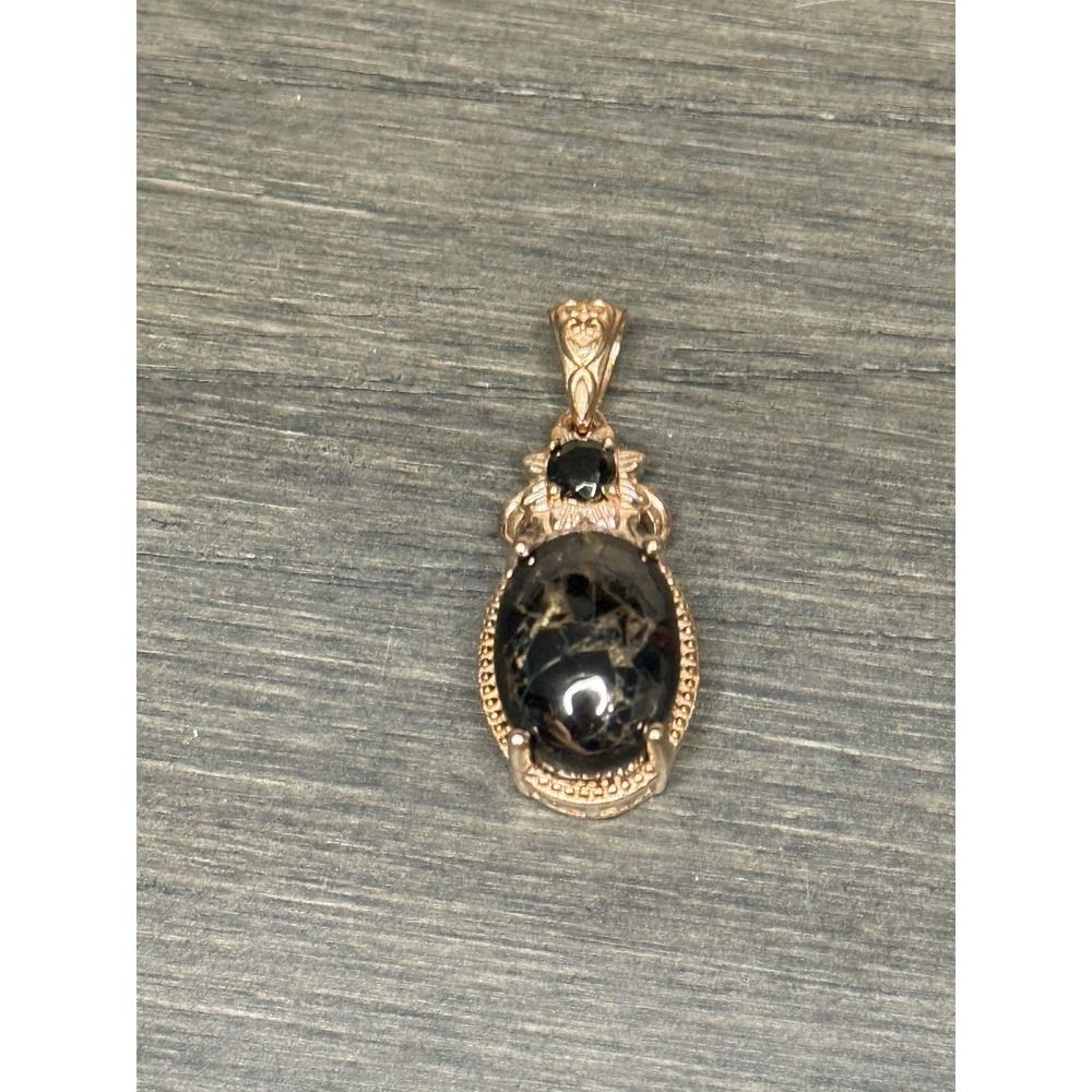 Matrix Silver Shungite Magnetic By Design Copper Pendant